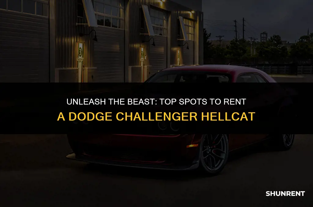 where to rent a dodge challenger hellcat