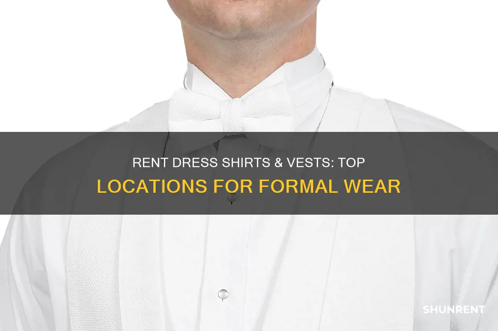 where to rent a dress shirt and vest