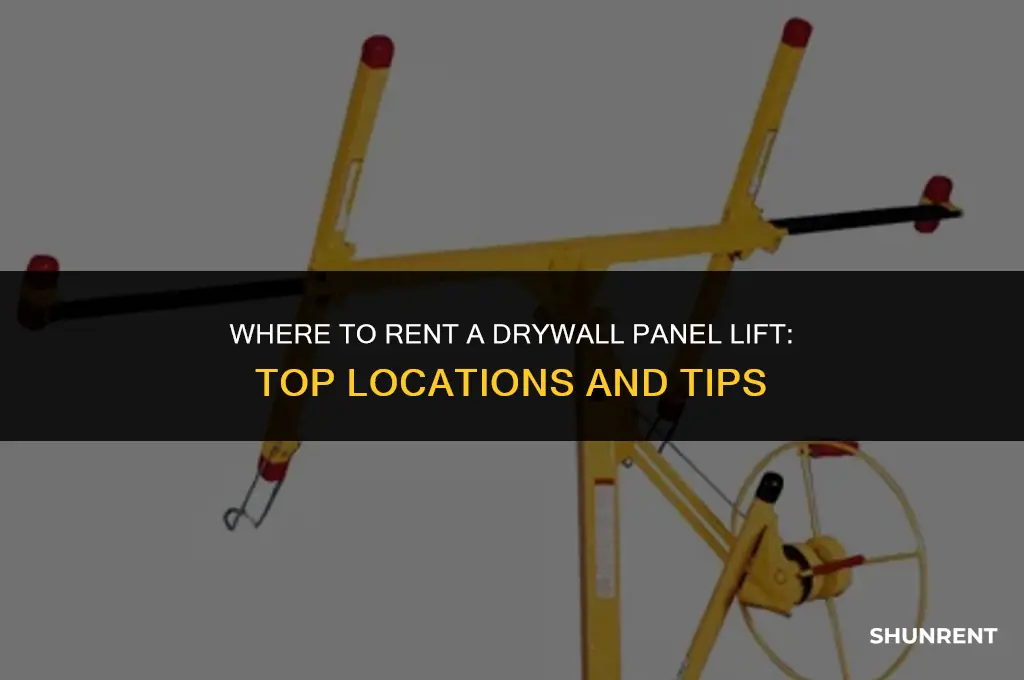 where to rent a drywall panel lift