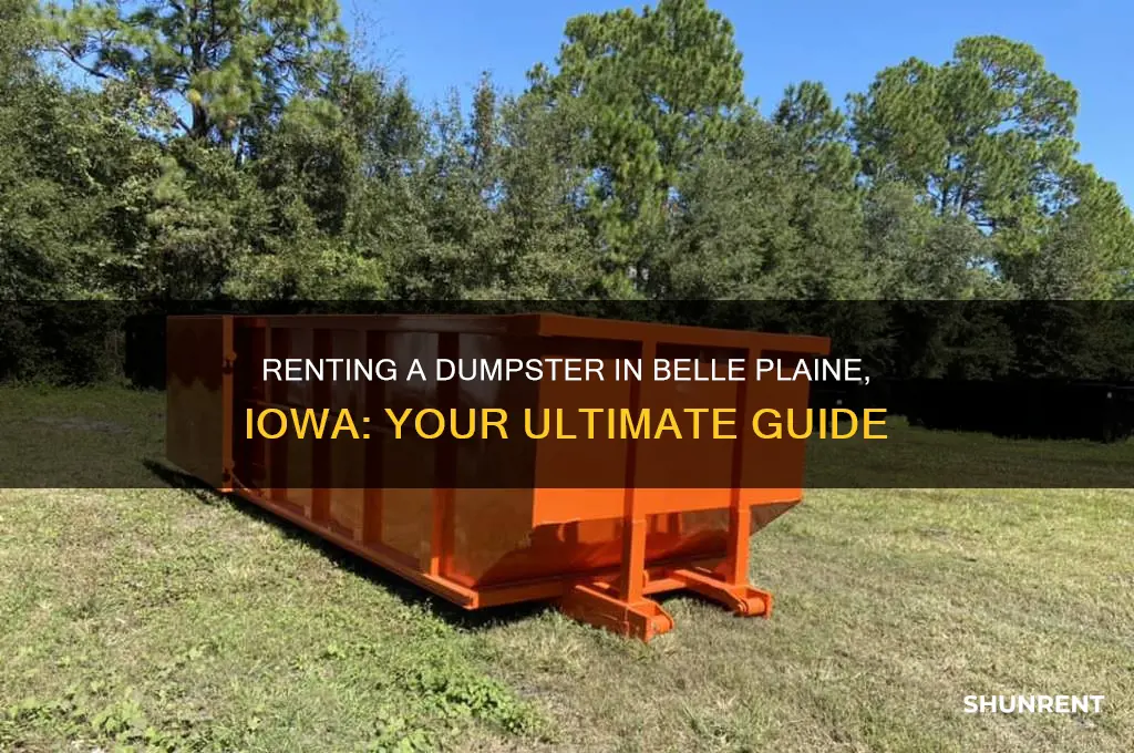 where to rent a dumpster in belle plaine iowa