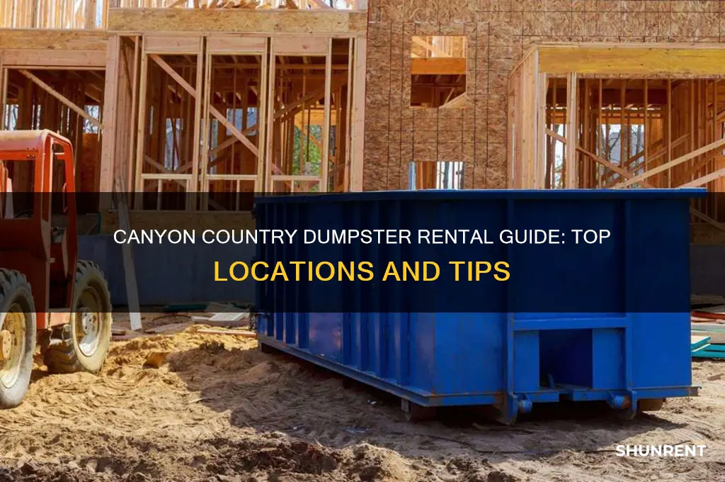 where to rent a dumpster in canyon country