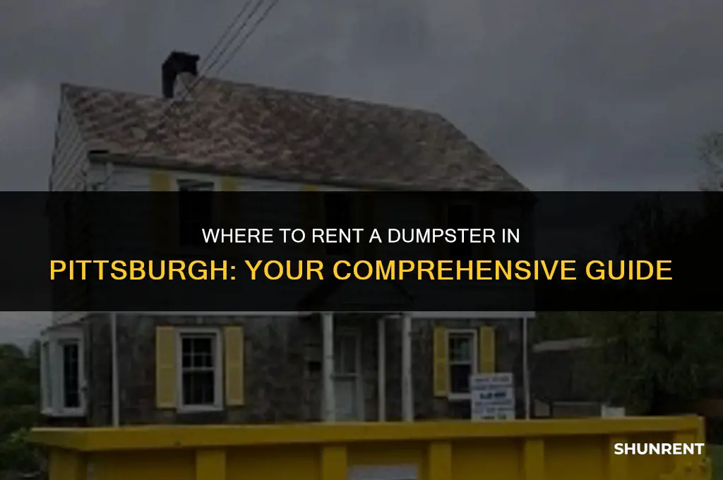 where to rent a dumpster in pittsburgh