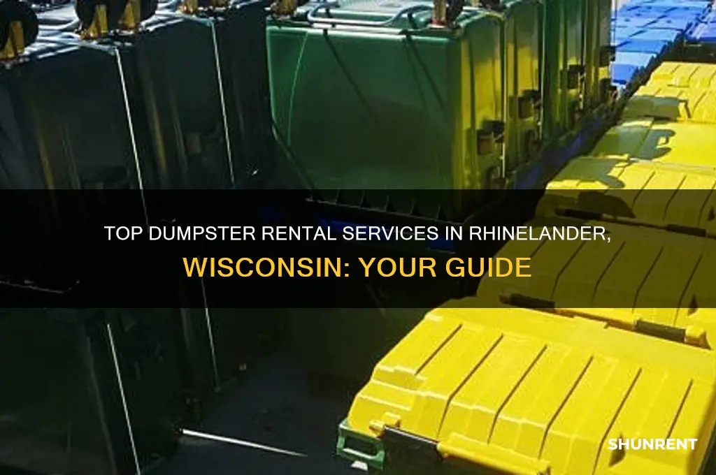 where to rent a dumpster in rhinelander wisconsin