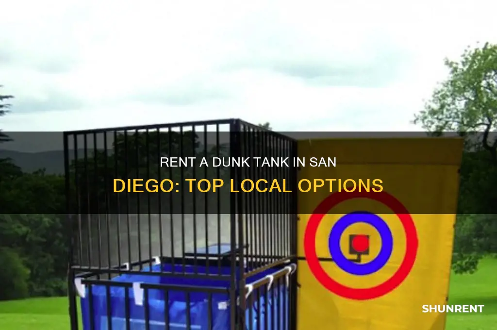 where to rent a dunk tank in san diego