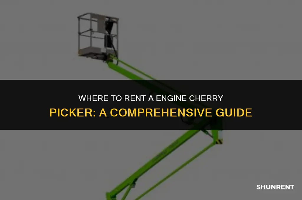 where to rent a engine cherry picker