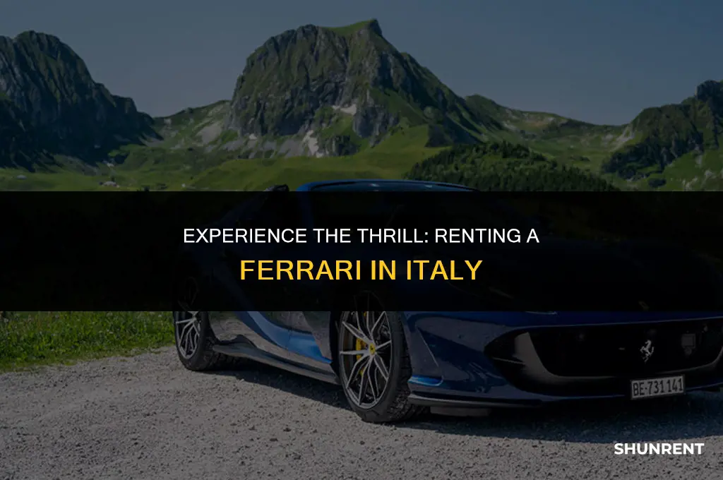 where to rent a ferrari in italy