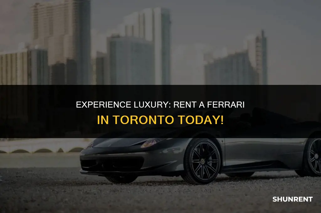 where to rent a ferrari in toronto