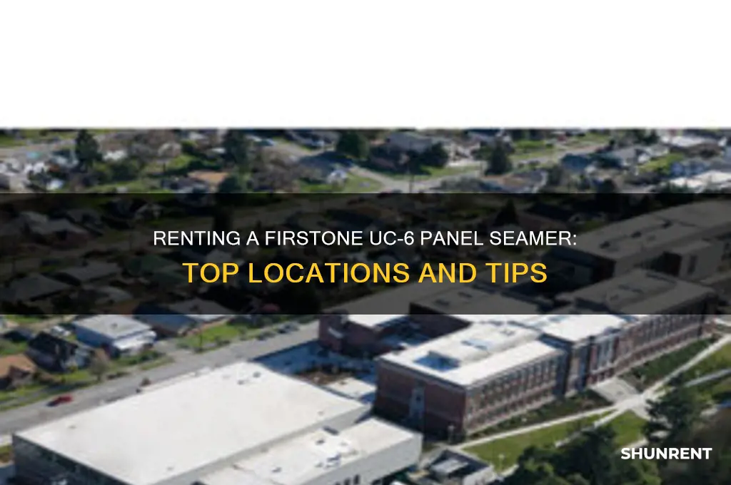 where to rent a firstone uc-6 panel seamer
