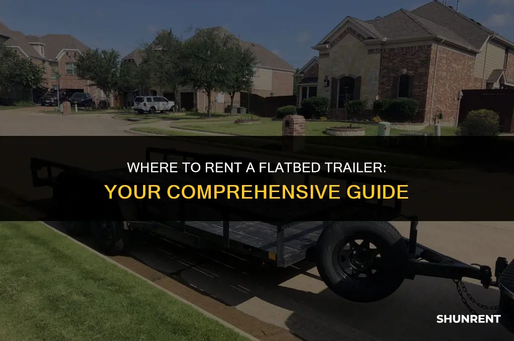 where to rent a flat bed trailer