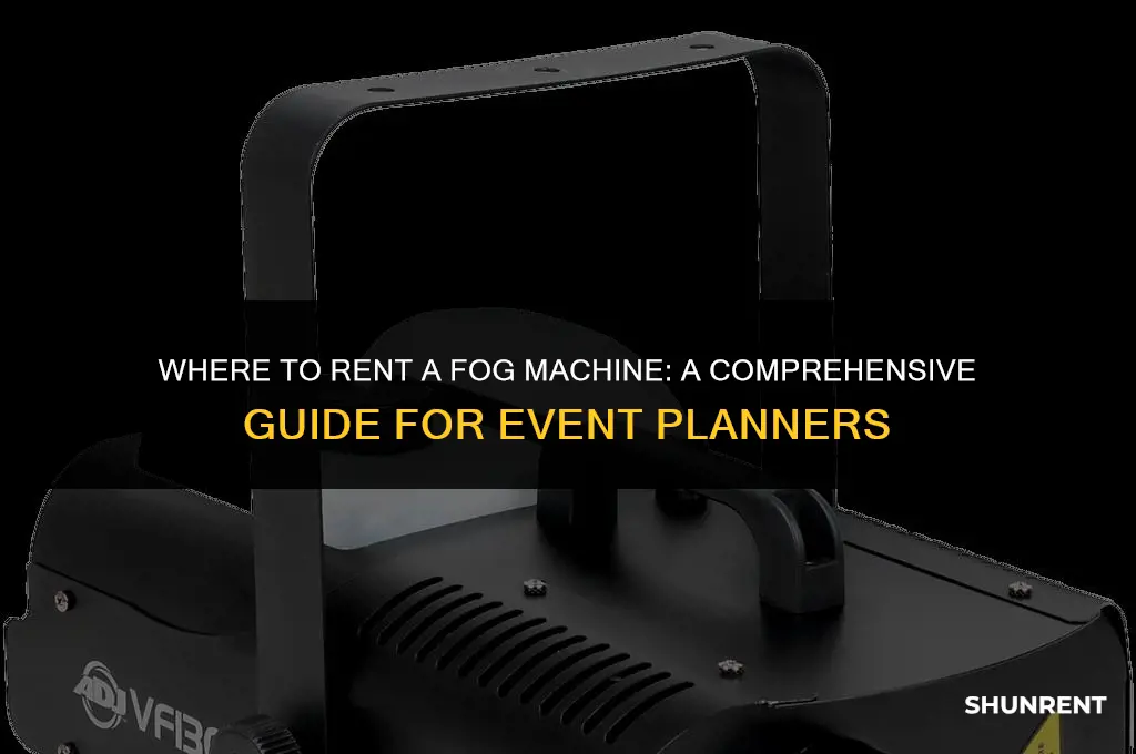 where to rent a fog machine from
