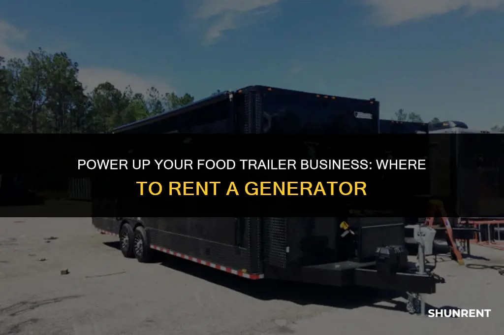 where to rent a food trailer generator