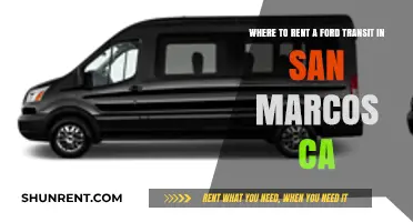 Rent a Ford Transit in San Marcos, CA: Top Locations