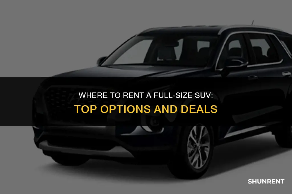 where to rent a full size suv