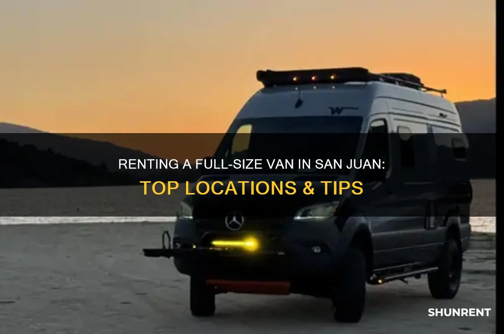 where to rent a full size van in san juan