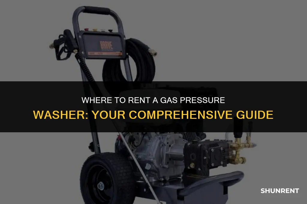 where to rent a gas pressure washer