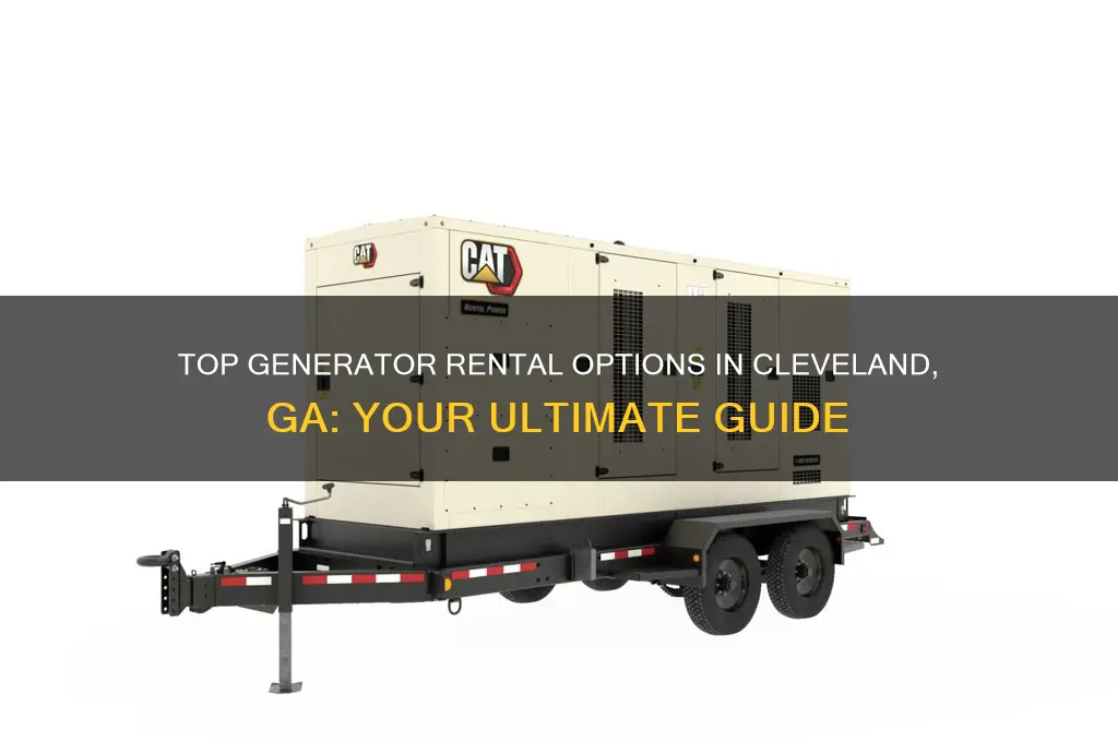 where to rent a generator in cleveland ga