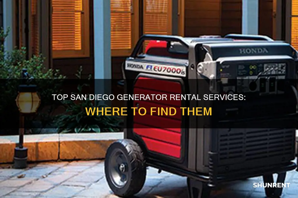 where to rent a generator in san diego