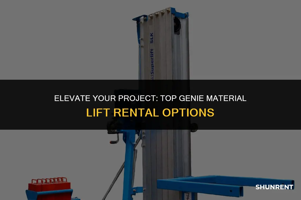 where to rent a genie material lift