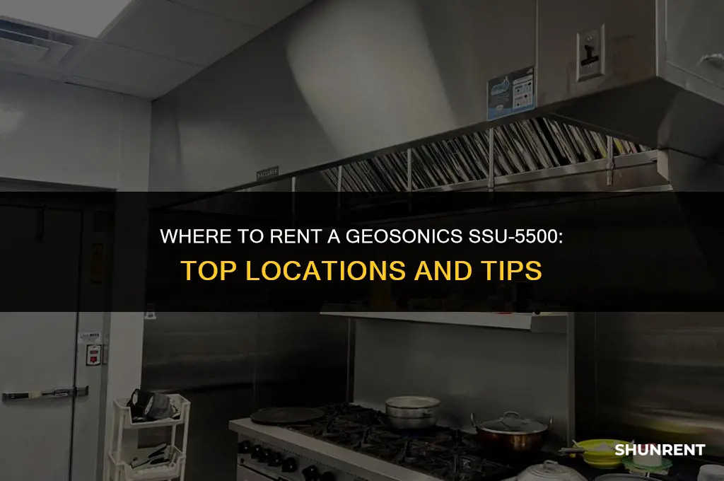 where to rent a geosonics ssu-5500