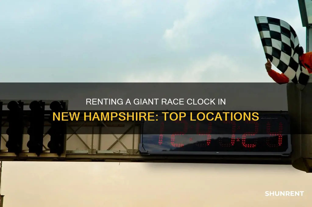 where to rent a giant race clock new hampshire
