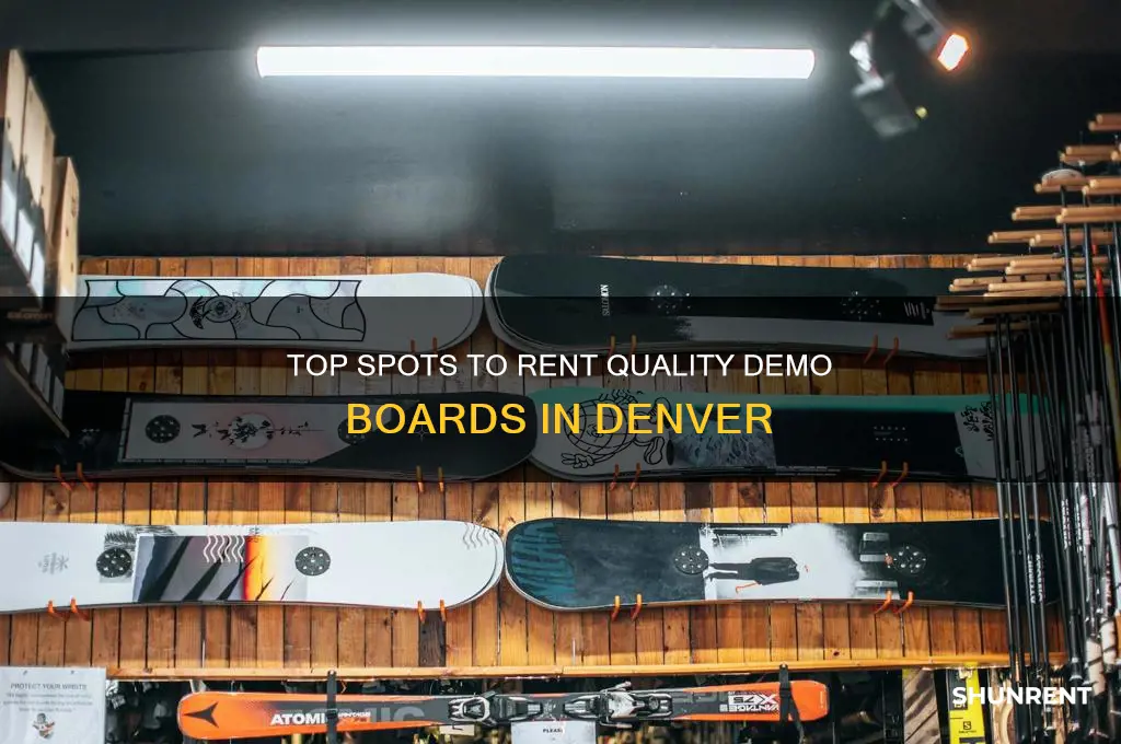 where to rent a good demo board in denver
