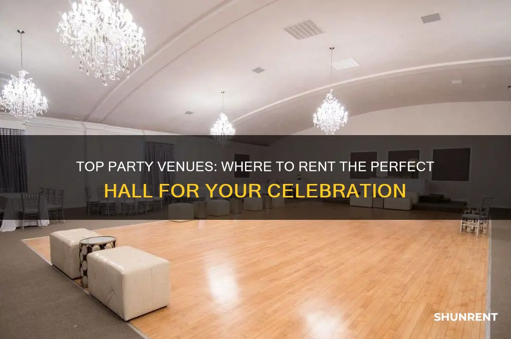where to rent a hall for a party