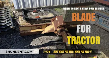 Renting Heavy-Duty Scraper Blades: Top Tractor Equipment Rental Options