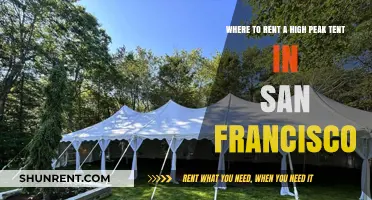 Top High Peak Tent Rental Options in San Francisco