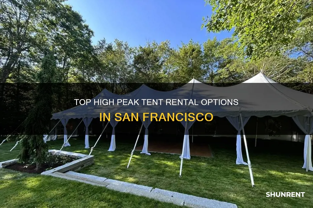 where to rent a high peak tent in san francisco