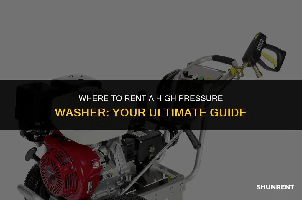 where to rent a high pressure washer