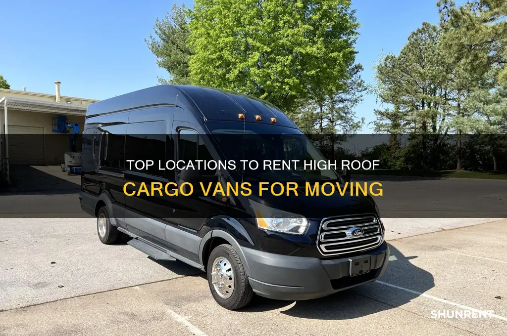 where to rent a high roof cargo van