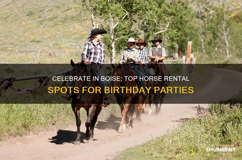 where to rent a horse for birthday party boise id