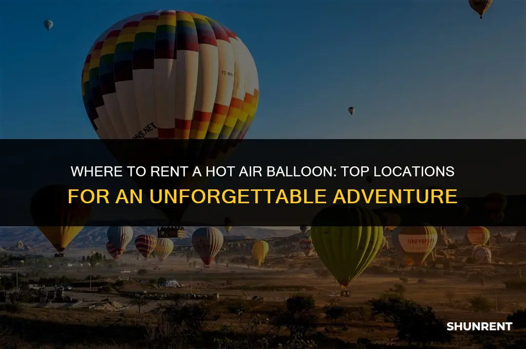 where to rent a hot air balloon