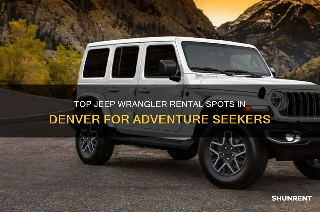 where to rent a jeep wrangler in denver