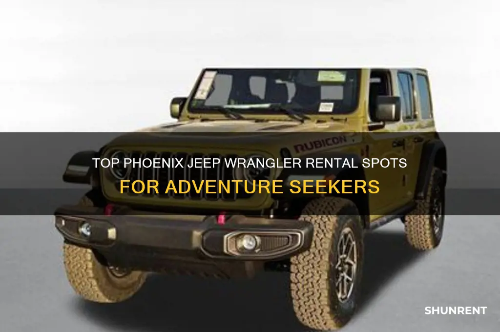 where to rent a jeep wrangler in phoenix