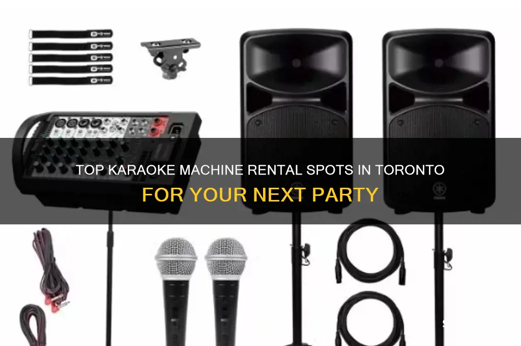 where to rent a karaoke machine in toronto