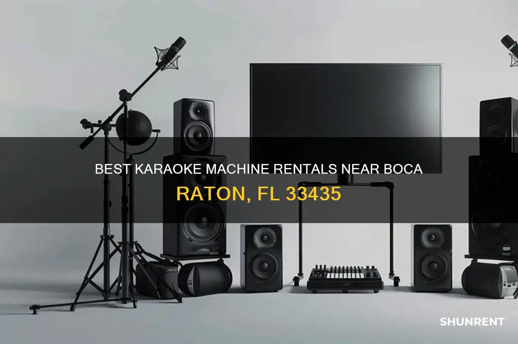 where to rent a karoake machine in 33435