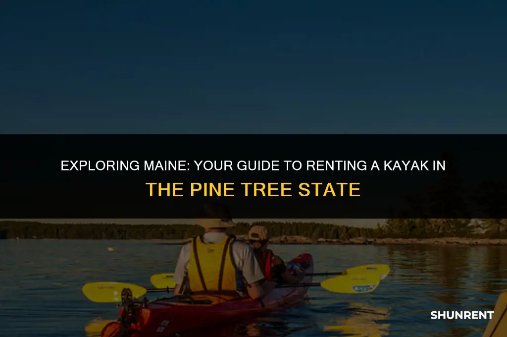 where to rent a kaya in maine