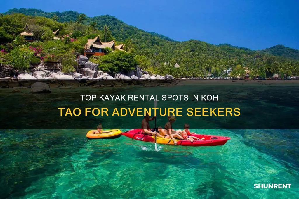where to rent a kayak in koh tao