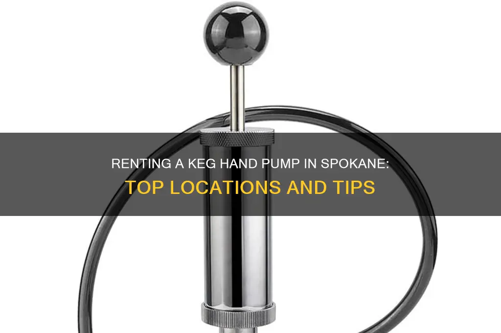 where to rent a keg hand pump spokane