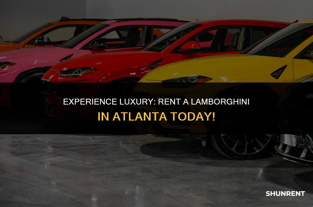 where to rent a lamborghini in atlanta