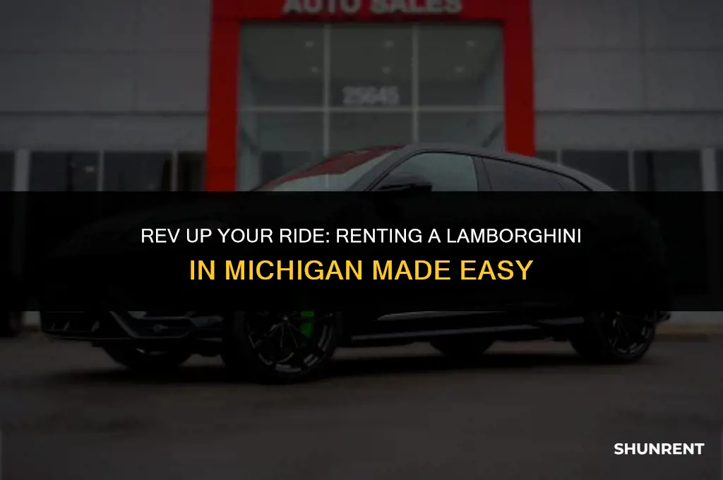 where to rent a lamborghini in michigan