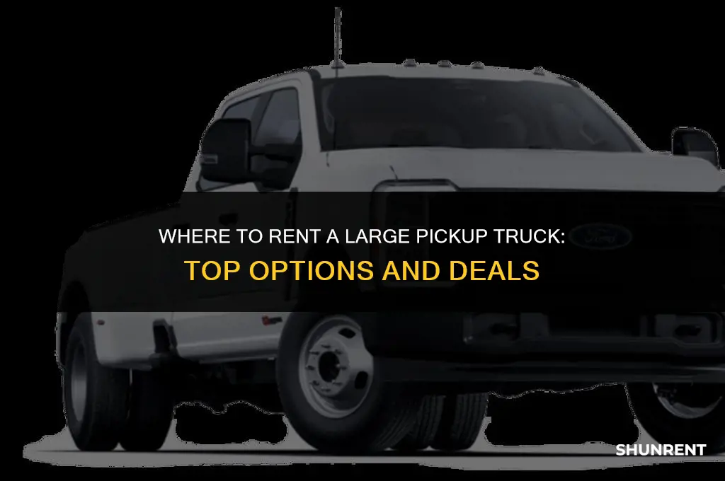 where to rent a large pickup truck