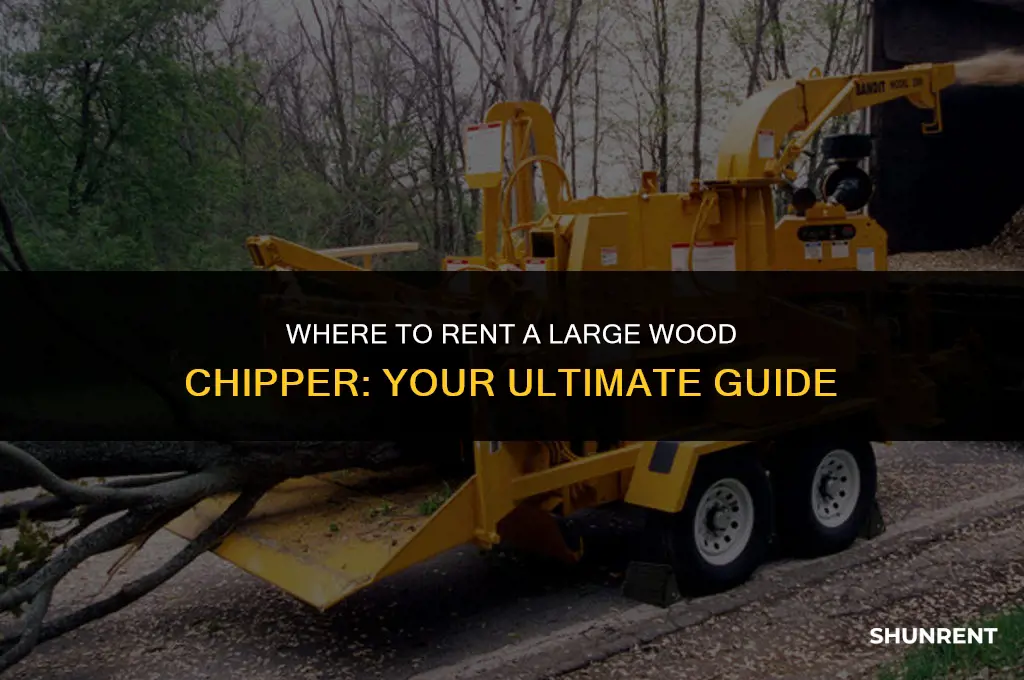 where to rent a large wood chipper