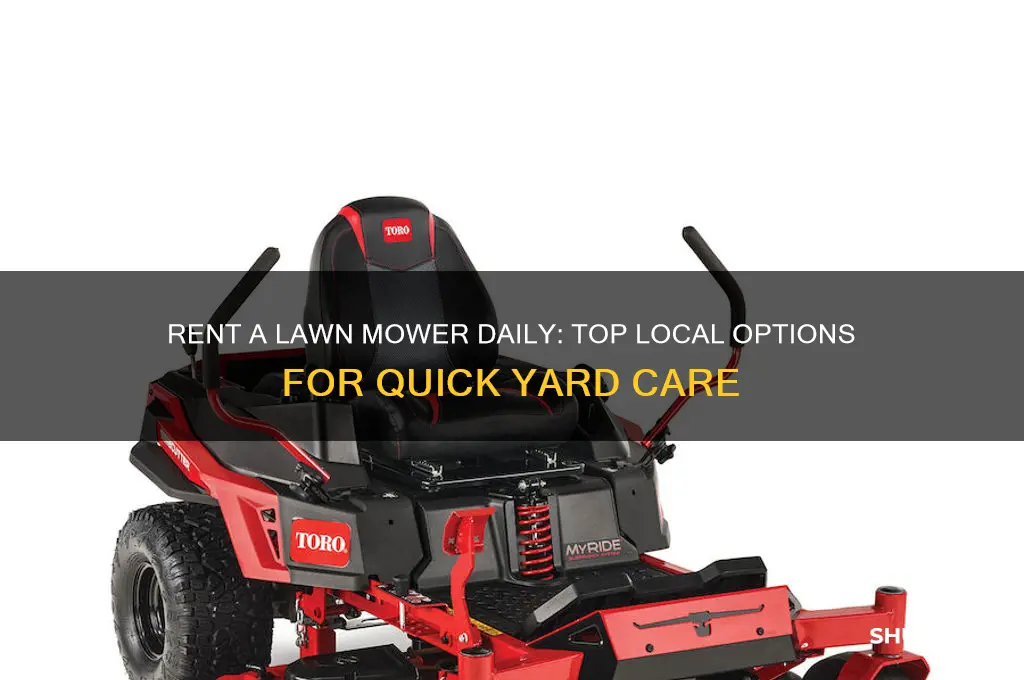 where to rent a lawn mower for a day