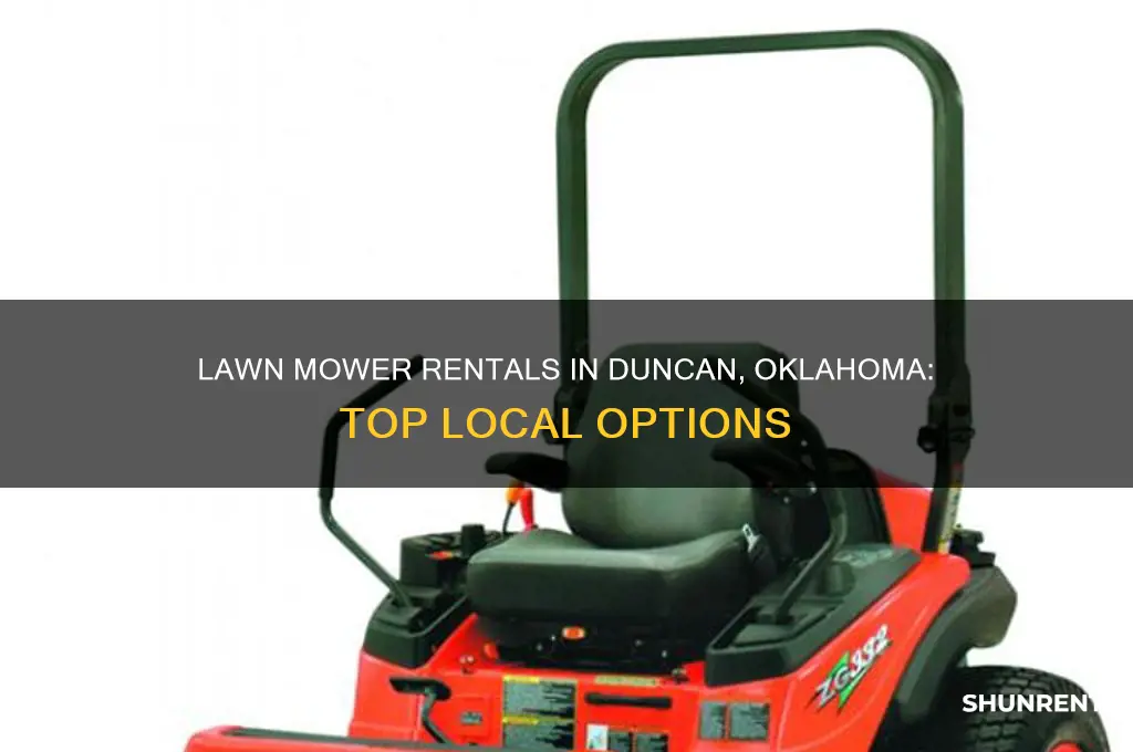where to rent a lawn mower in duncan oklahoma