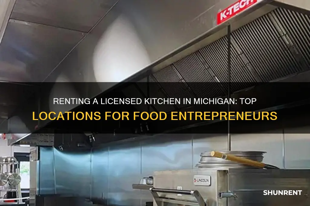 where to rent a licensed kitchen in michigan