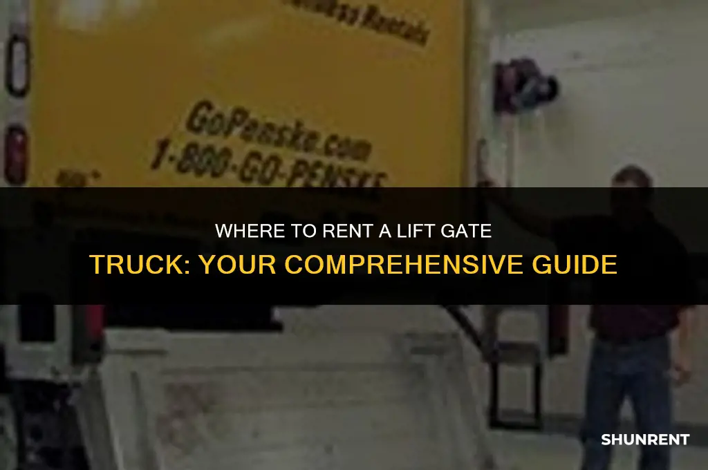 where to rent a lift gate truck