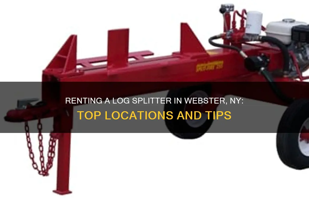 where to rent a log splitter webster ny