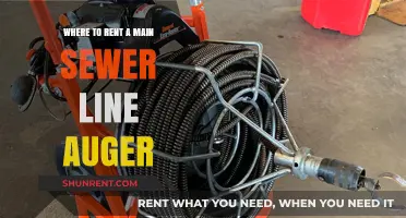 Where to Rent a Main Sewer Line Auger: Top Locations